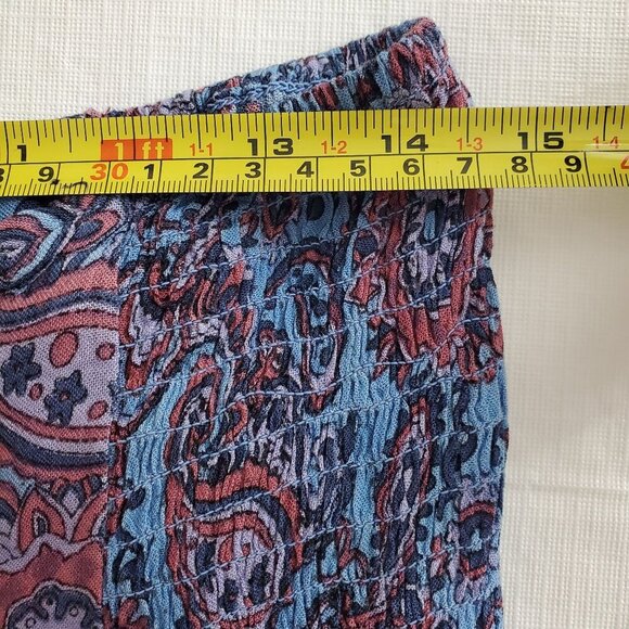 Free People Women's Multicolor Palazzo Pants Paisley Wide-Leg Size Small (C-6) - Picture 11 of 12